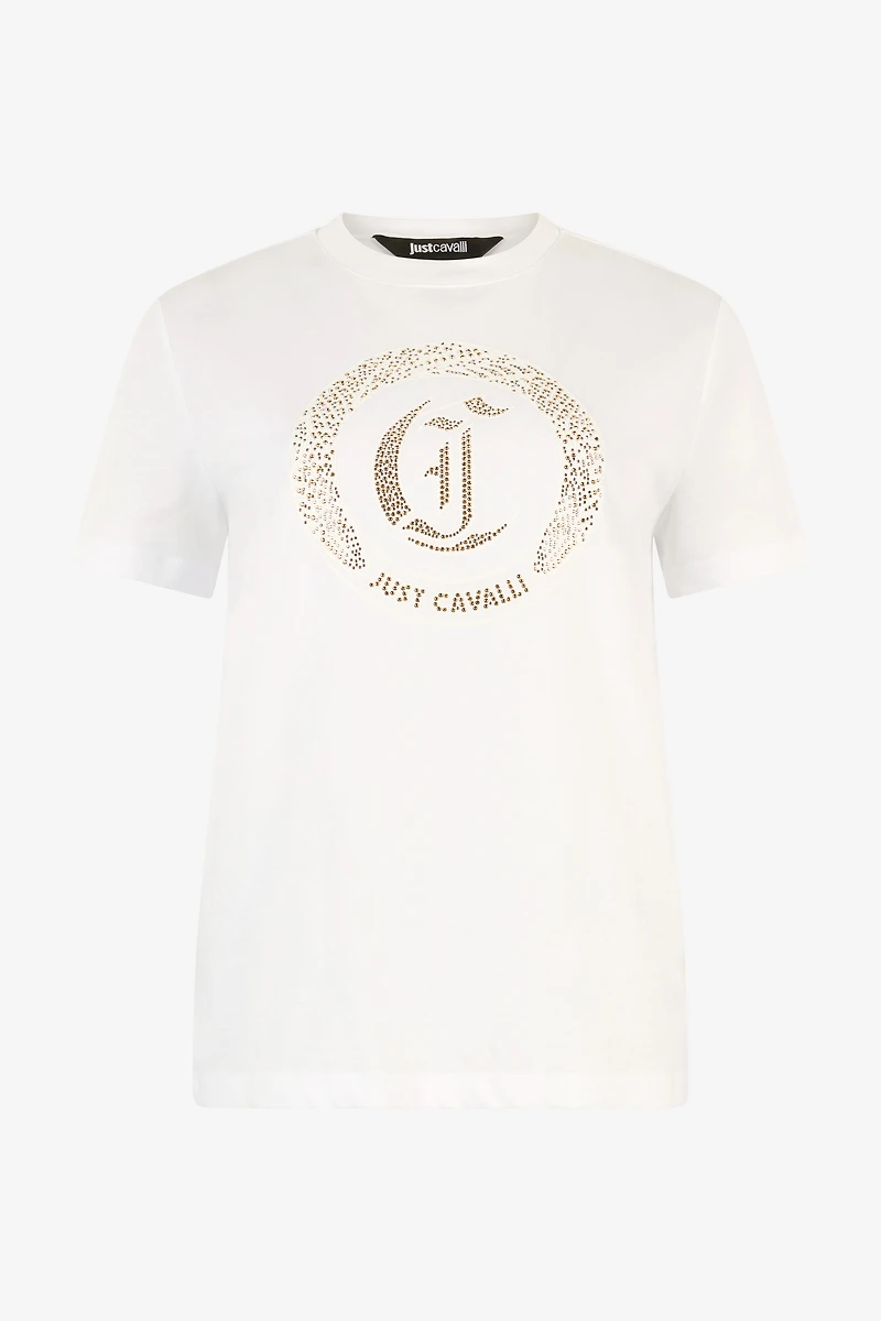 Cotton T-Shirt With Studs