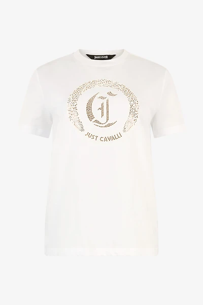 Cotton T-Shirt With Studs