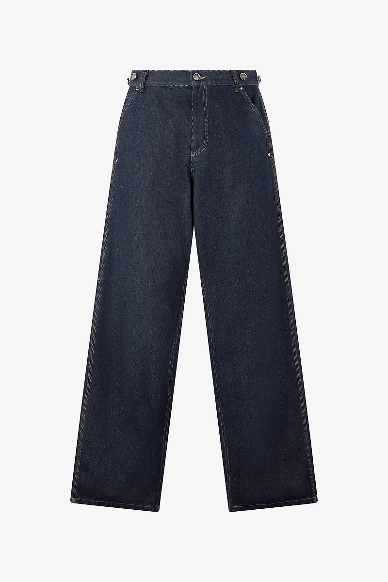 Jeans With Loose Leg And RC Monogram