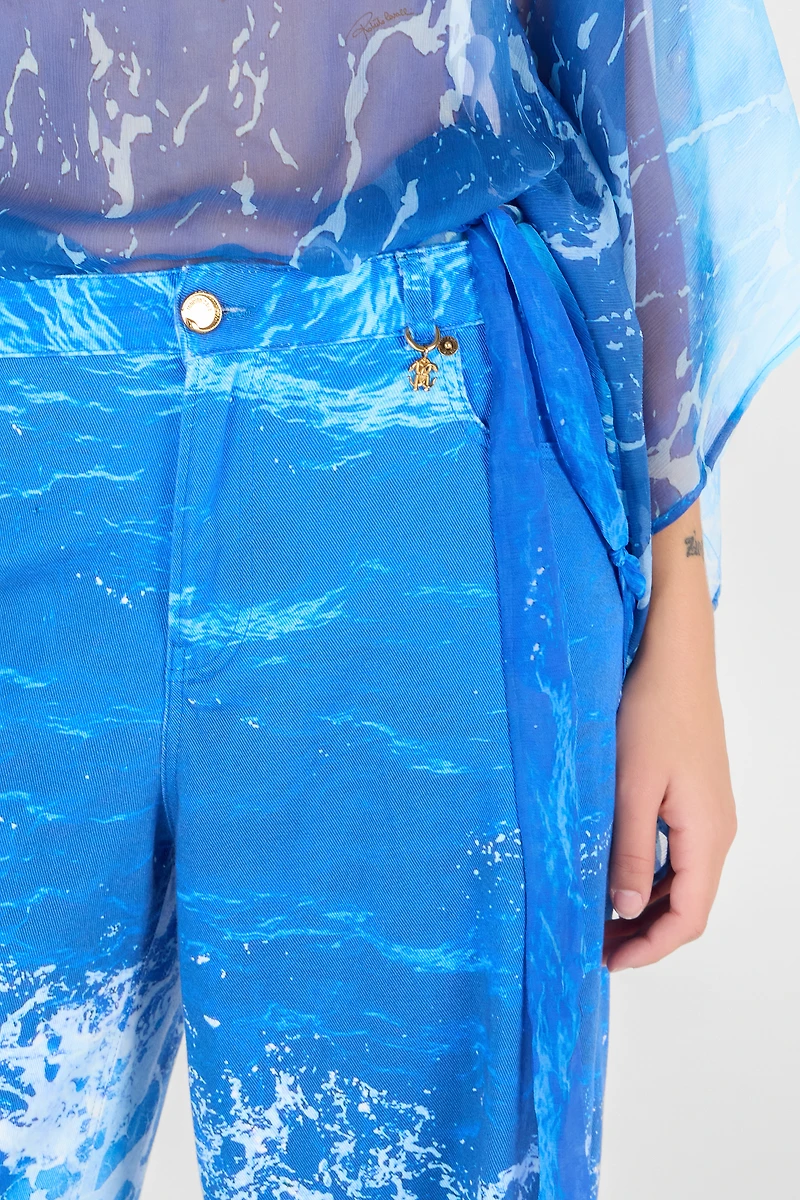 Stretto di Messina Print Jeans
