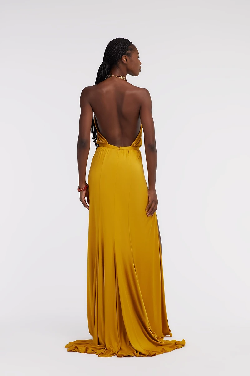 Long dress with jewel detail