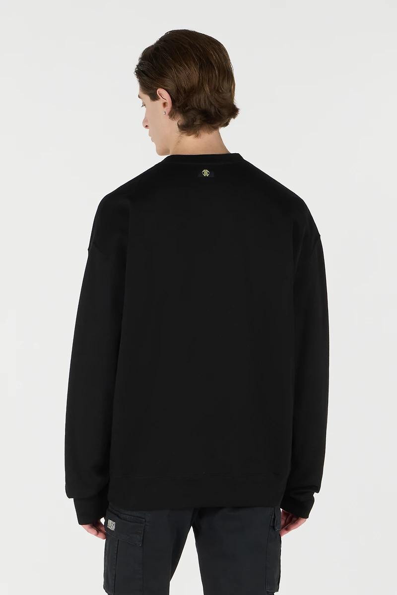 Sweatshirt With Mirror Snake Monogram Embroidery