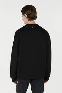 Sweatshirt With Mirror Snake Monogram Embroidery