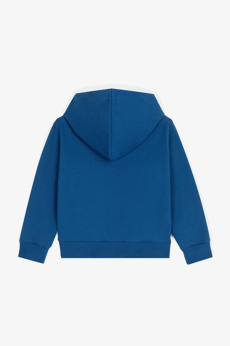 Teddy Bear-Print Cotton Hoodie