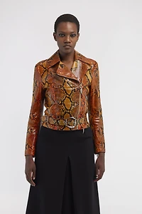 Snake leather jacket