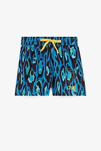 Leopard-Print Swim Shorts