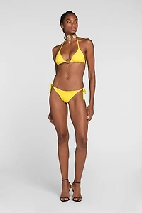 Tie-fastening bikini bottoms