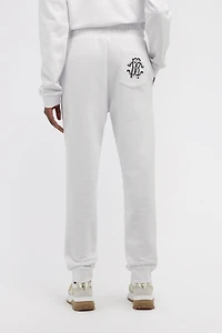 Sporty pants with logo