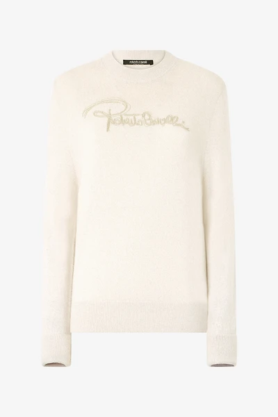 Sweater With Embroidered Logo