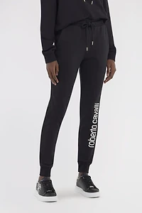 Sporty pants with logo