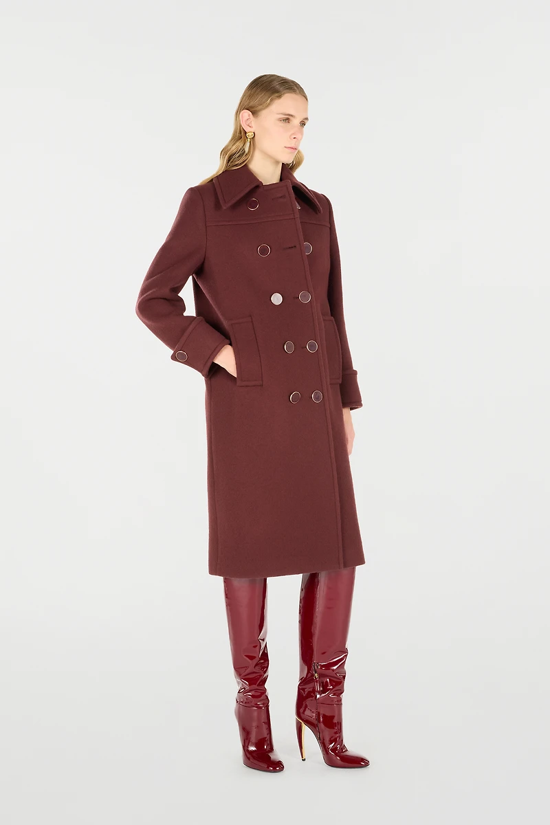 Double-Breasted Wool Coat