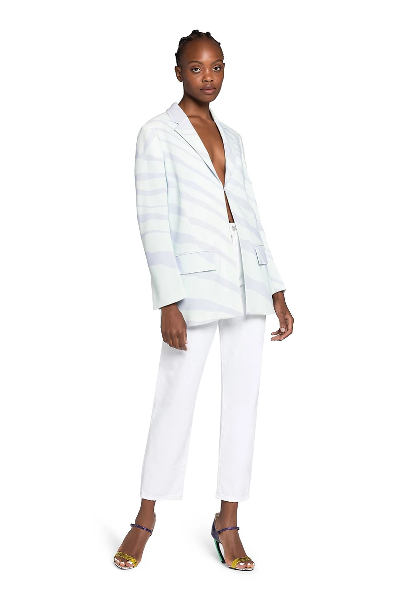 Zebra-Print Blazer