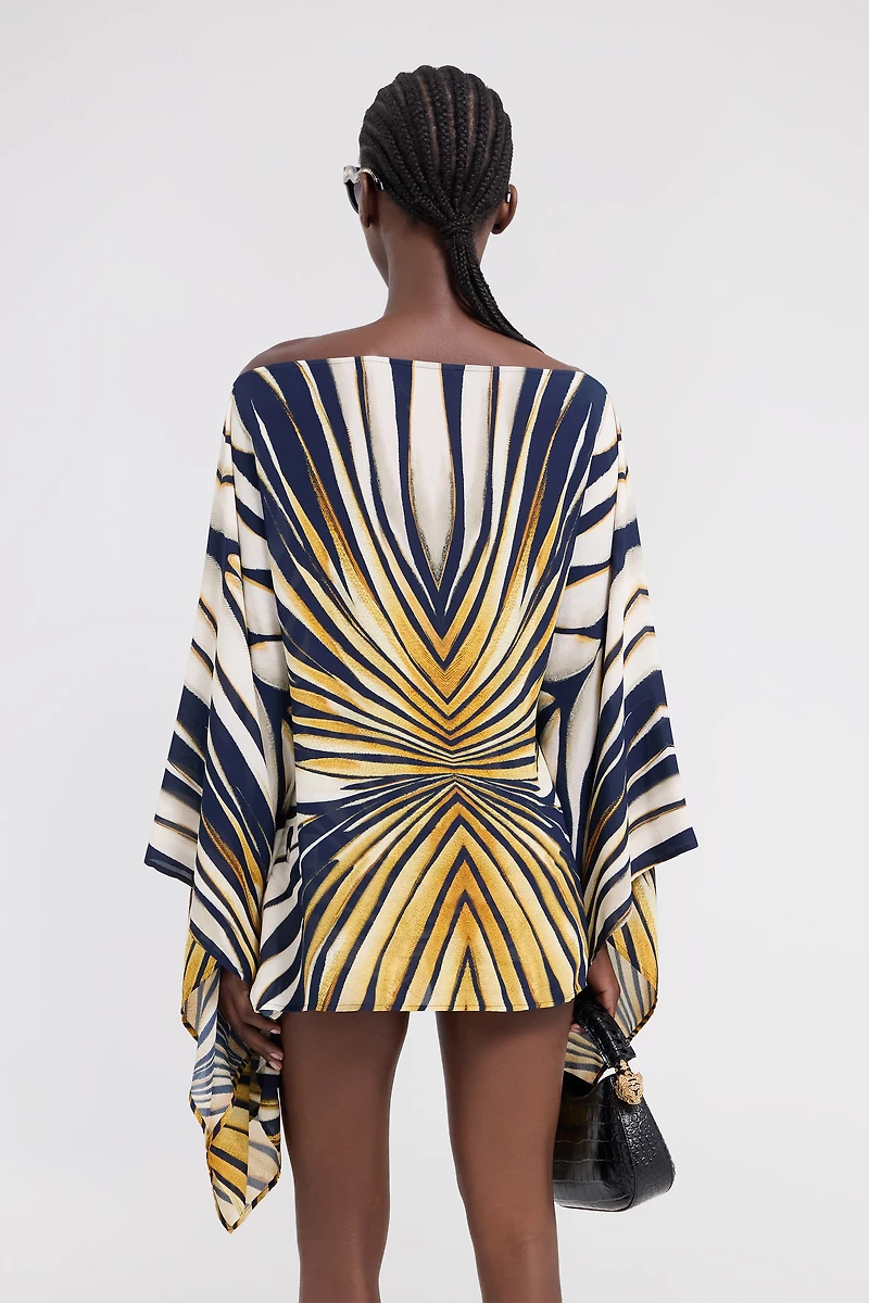 Ray Of Gold Print Kaftan