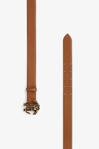 Leather belt with Monogram Mirror Snake