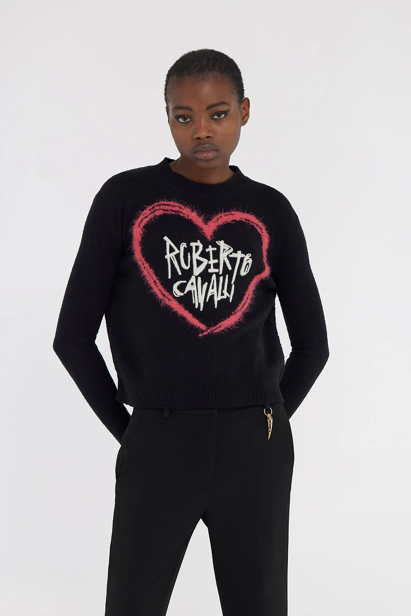 Sweater With Heart Logo