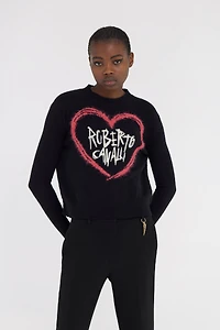 Sweater With Heart Logo