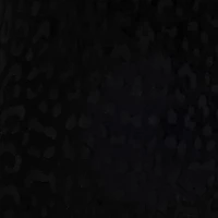 Asymmetrical Black Dress With Jaguar Skin Pattern