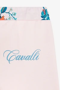 Logo And Floral-Print Cotton Track Pants