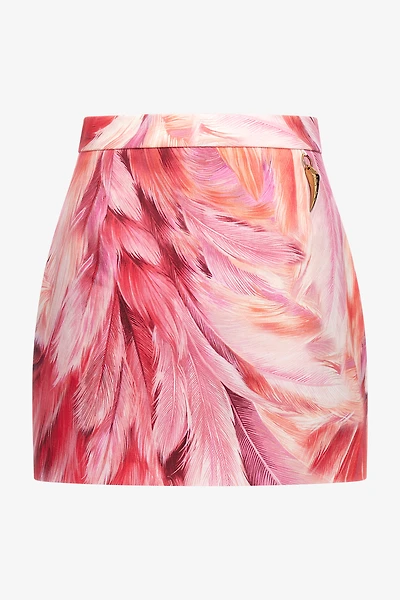Plumange Print Mini Skirt