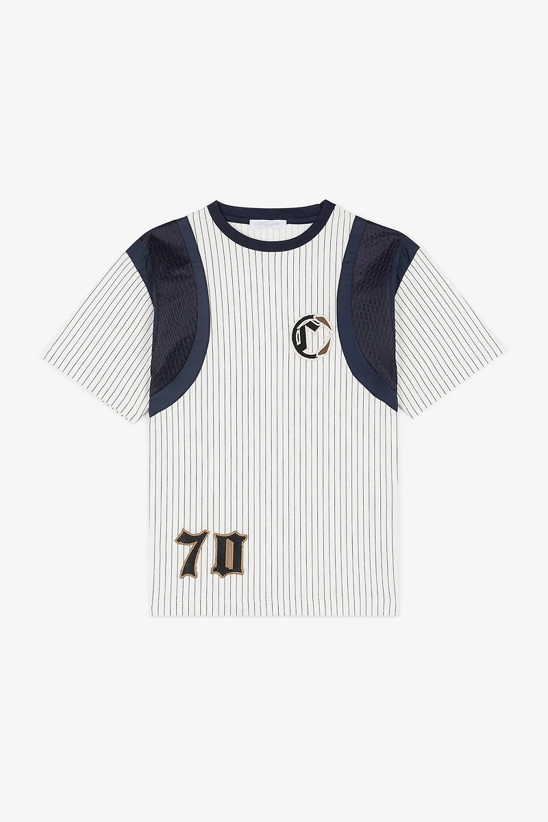 C Logo-Appliqué Striped T-Shirt