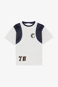 C Logo-Appliqué Striped T-Shirt