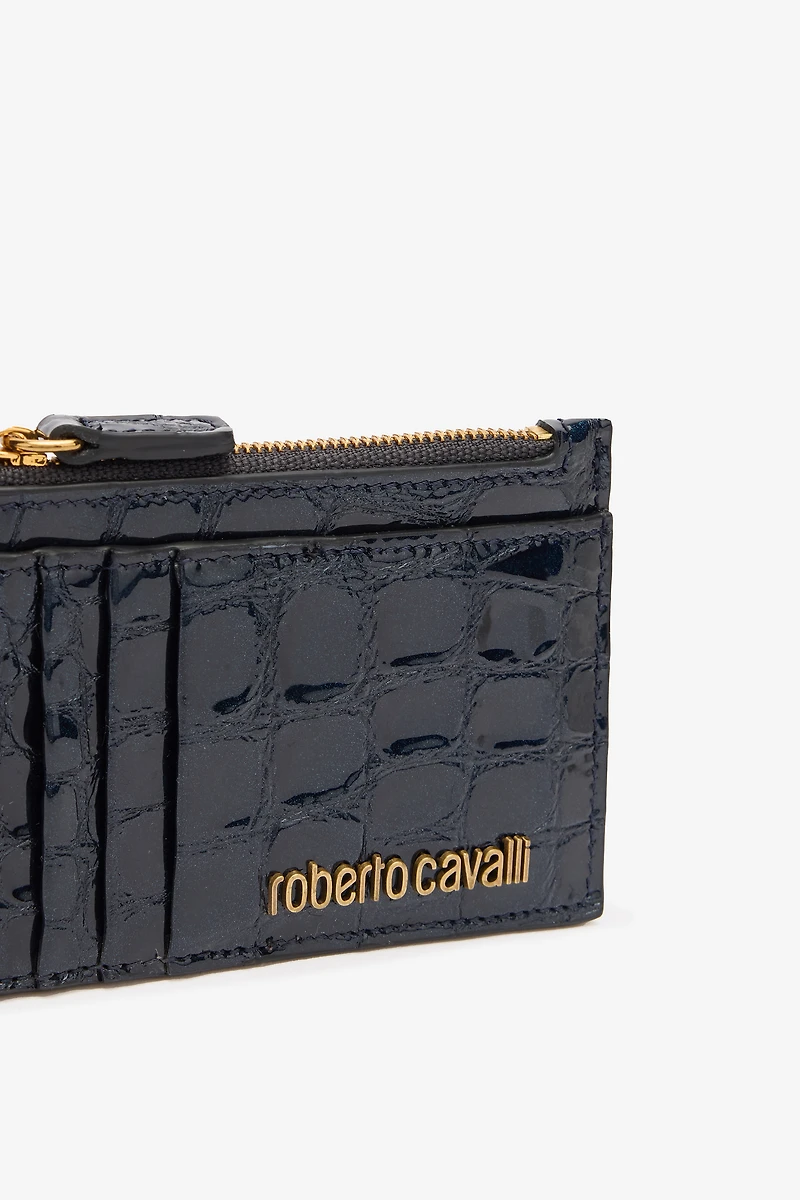 Coin Purse With Crocodile Print