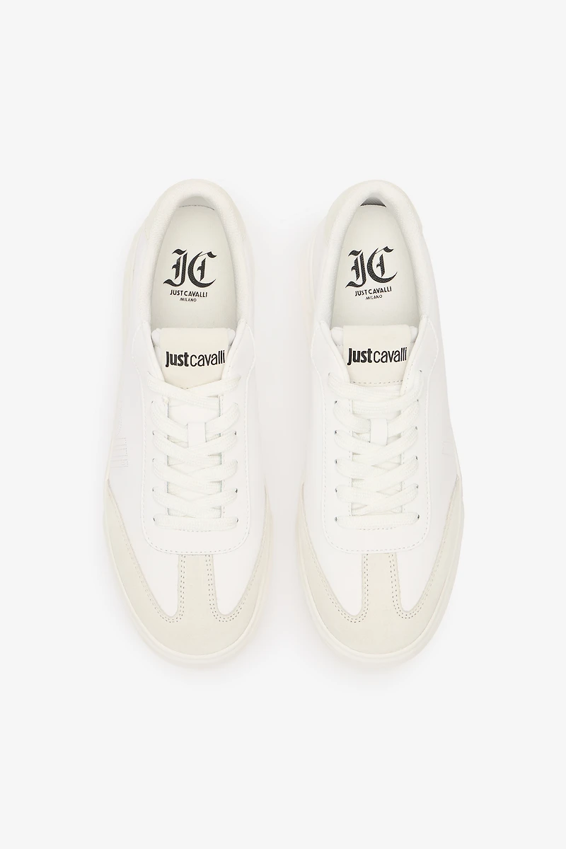 Sneakers With Perforated Logo