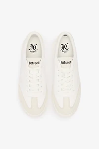 Sneakers With Perforated Logo