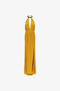 Long dress with jewel detail