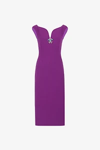 Mirror Snake Wool Dress