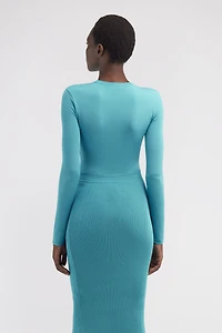 Knit top with cut-out