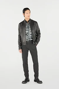 Biker Jacket With Fang Details