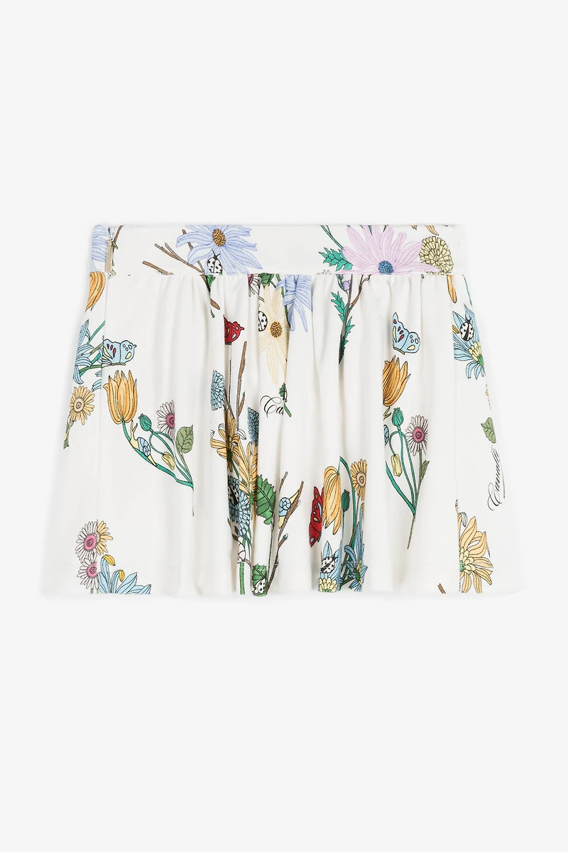 Floral-Print Skirt