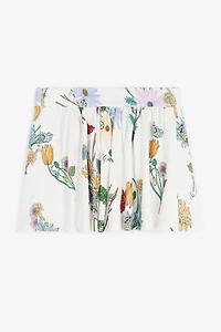 Floral-Print Skirt