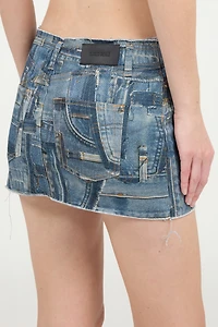 Patchwork Capsule Collection Denim Mini Skirt