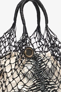 Bag With Mesh And Mini Zebra Print