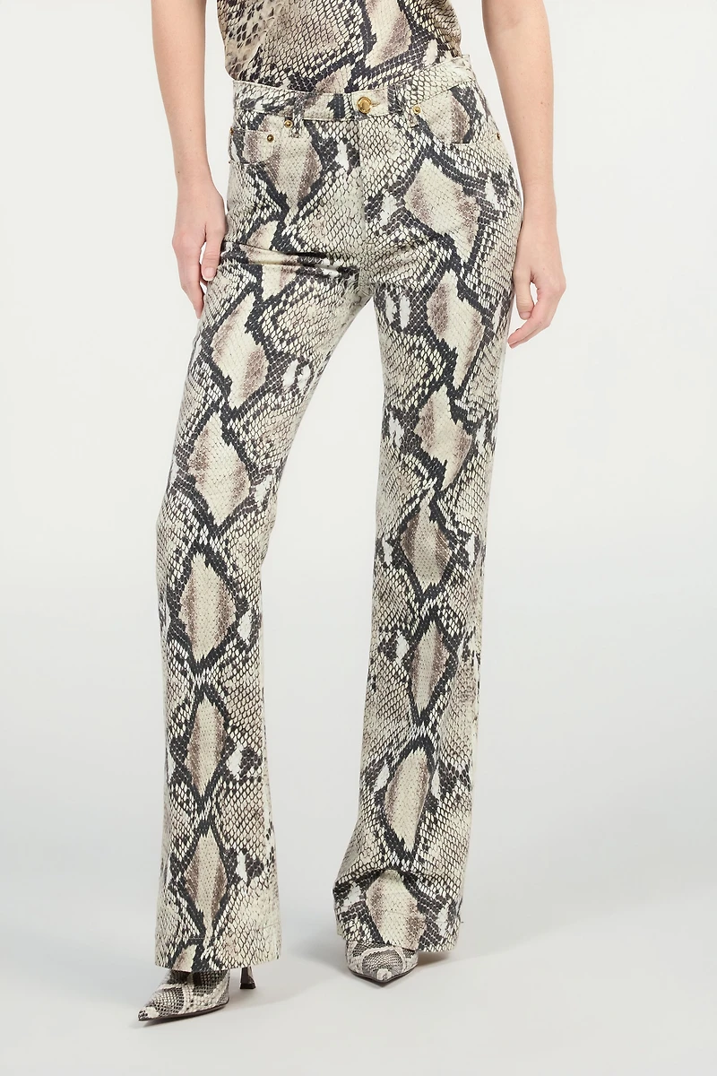 Rock Jeans With Python Print