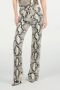 Rock Jeans With Python Print