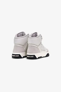 White Leather High-Top Sneaker