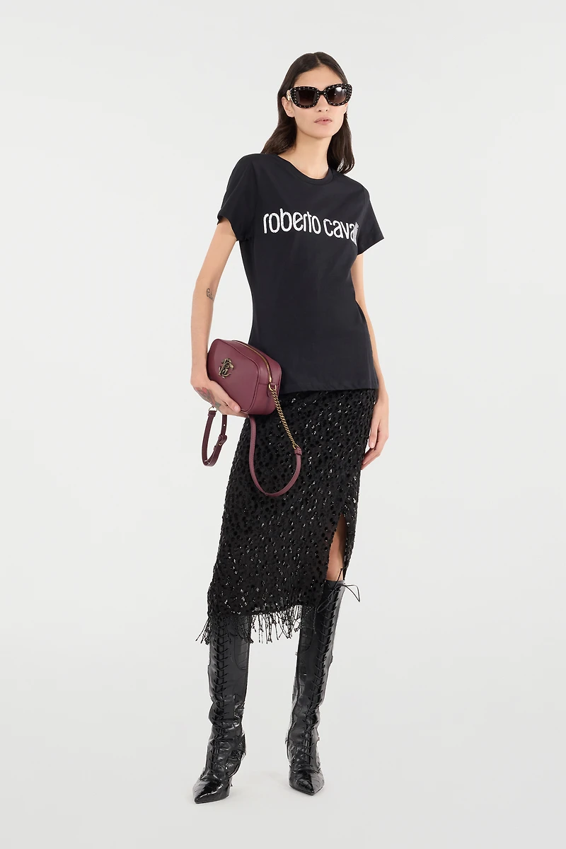 Skirt With Beaded Hem