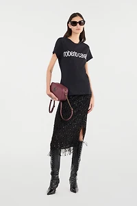 Skirt With Beaded Hem