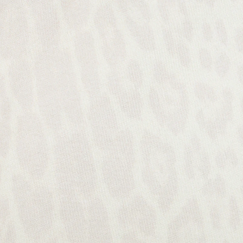 Ivory Track Pants with Jaguar Skin
