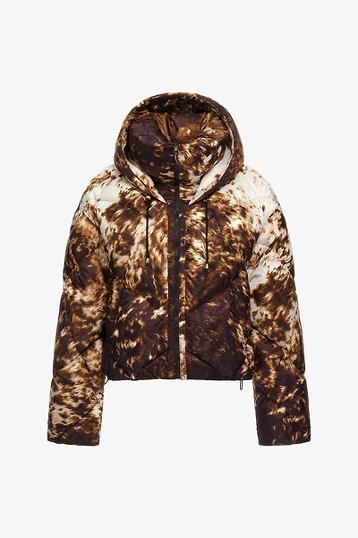 Appaloosa Print Puffer Jacket