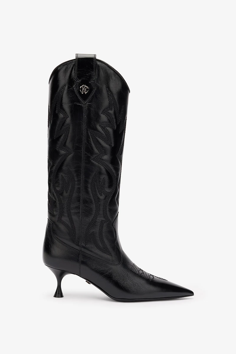 Boots With Quilted Motif