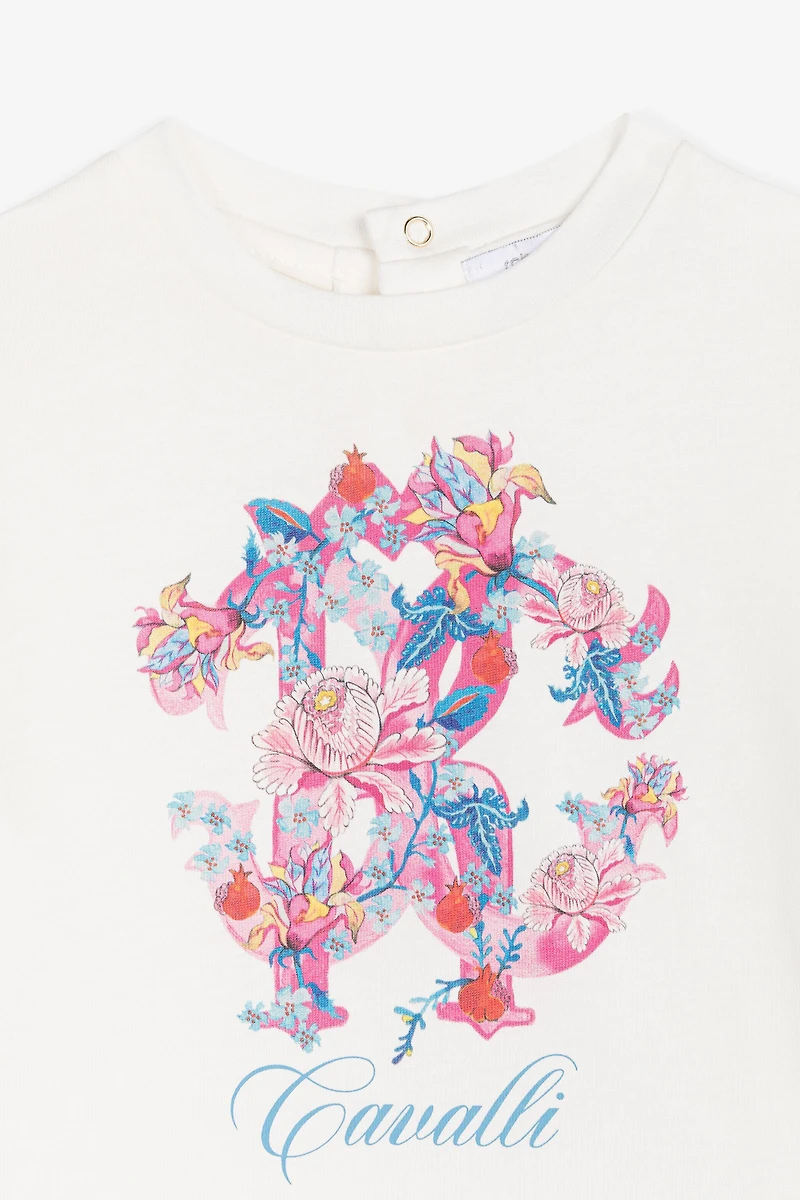RC Monogram-Print Cotton T-Shirt
