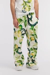 Lemon print trousers