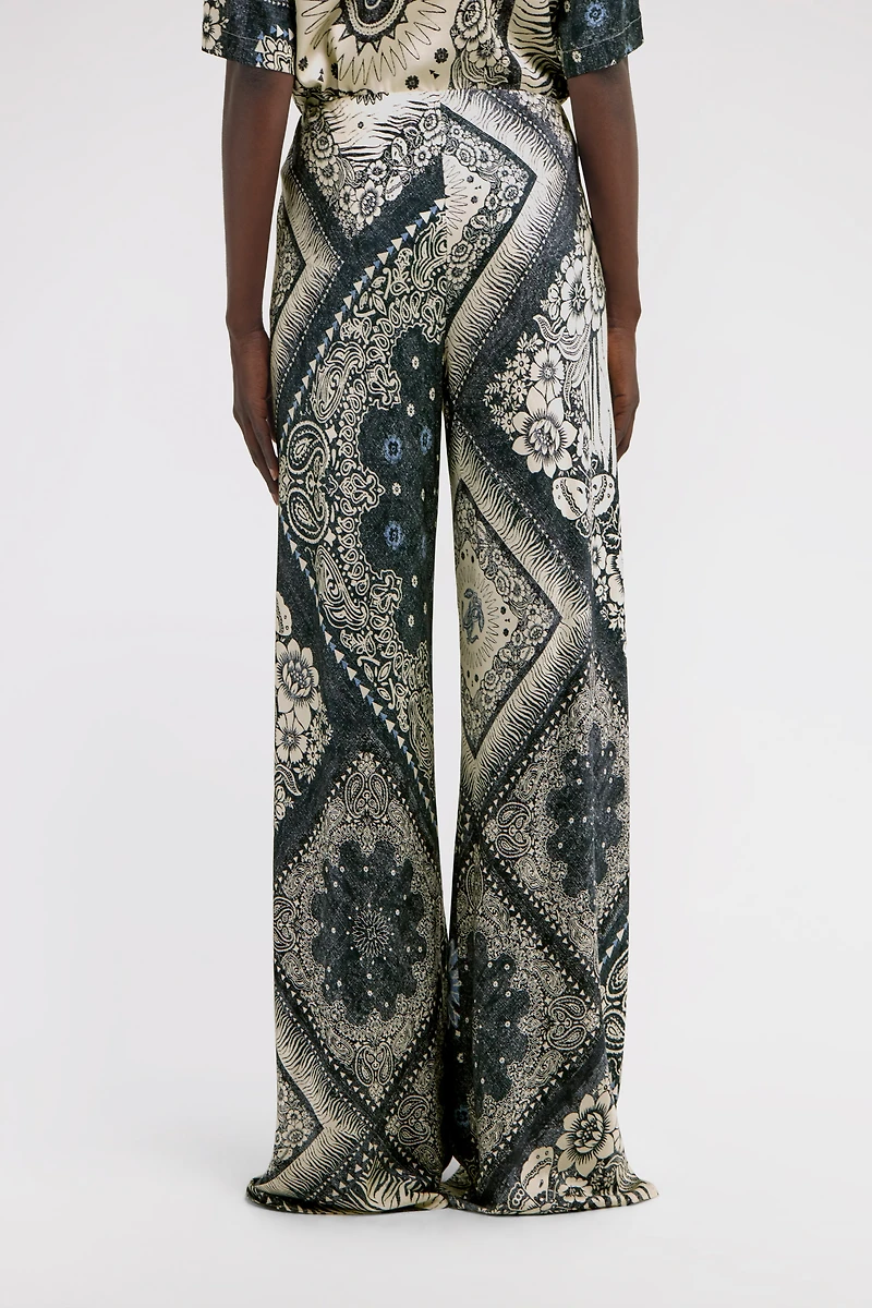 Bandana Print Palazzo Pants