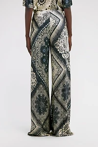 Bandana Print Palazzo Pants