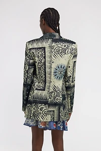 Bandana Print Blazer