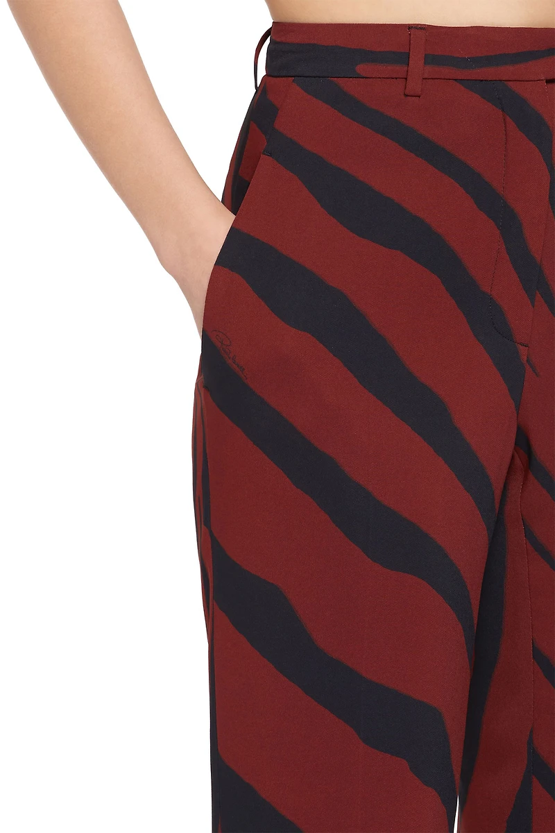 Zebra print trousers